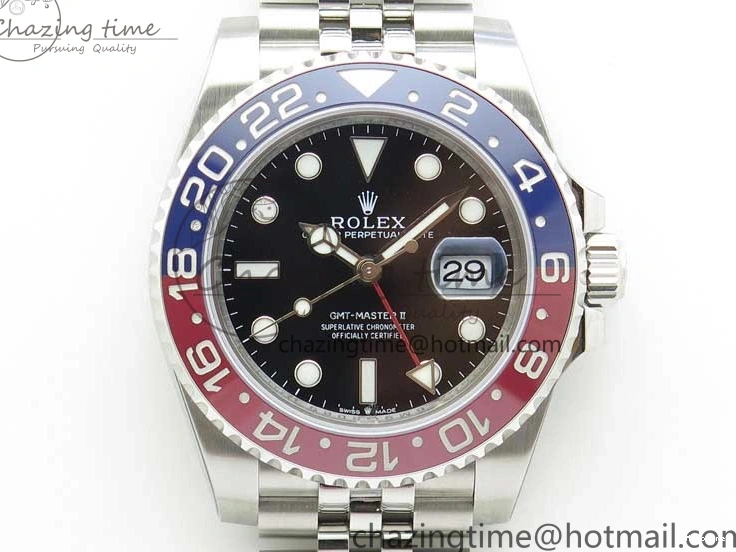 MiroTime 0504 GMT-Master II 126710 BLRO Pepsi Red Blue Ceramic 904L Steel VRF 1:1 Best Edition SA3285 CHS MAX Version SmoothTexture 2796
